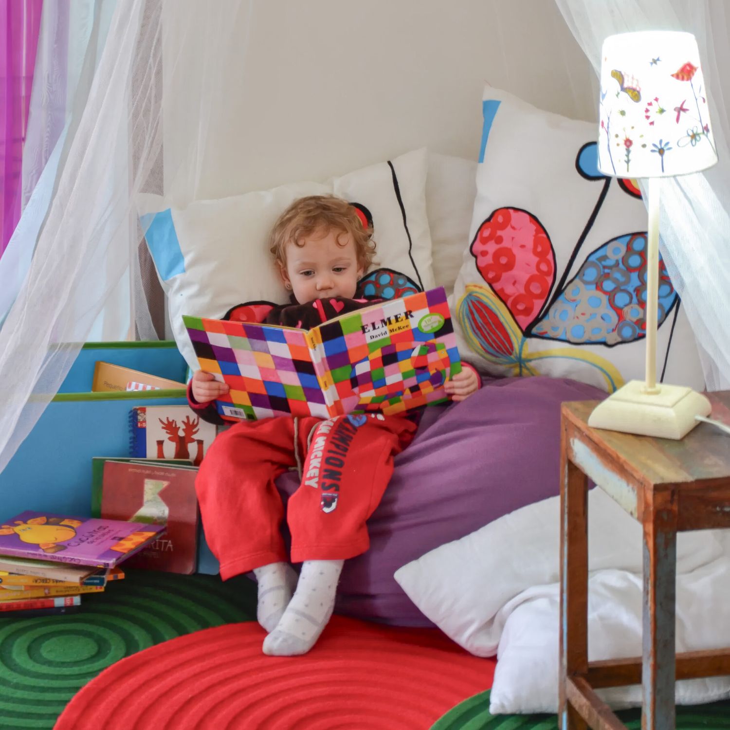 foto de taller con niños