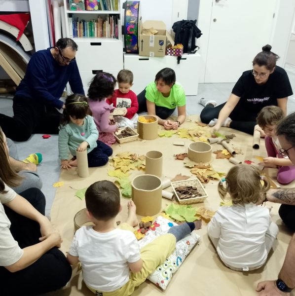 foto de actividad con bebés