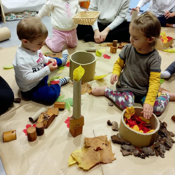 foto de actividad con bebés